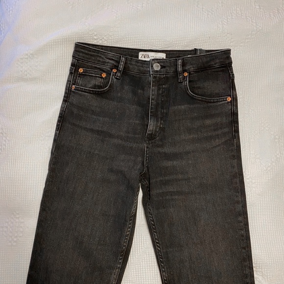 Zara straight leg split hem denim - Picture 2 of 4